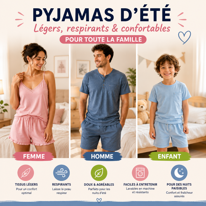 Pyjamas d'été respirants
