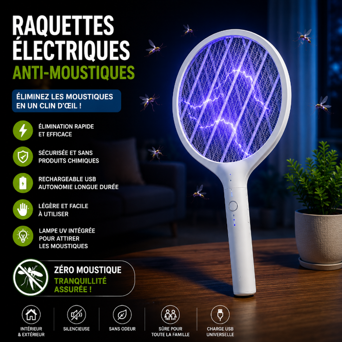 Raquettes électriques anti-moustiques