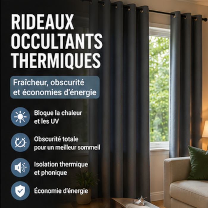 Rideaux occultants thermiques